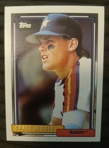 1992 Topps #715 Craig Biggio — front