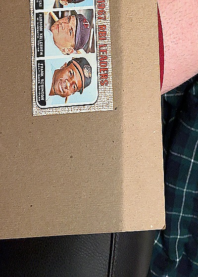 1968 Topps #4 League Leaders Carl Yastrzemski, Frank Robinson, Harmon Killebrew — front