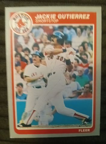 1985 Fleer #160 Jackie Gutierrez — front