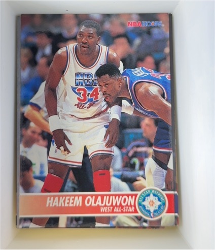 1994-95 NBA Hoops #244 Hakeem Olajuwon — front