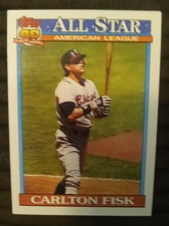 1991 Topps #393 Carlton Fisk — front