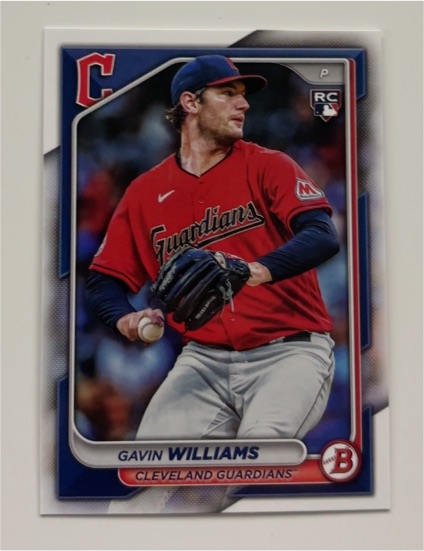 2024 Bowman #66 Gavin Williams — front
