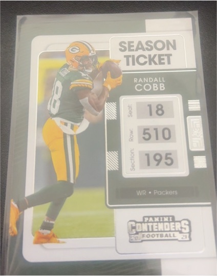 2021 Panini Contenders Season Ticket #39 Randall Cobb — front