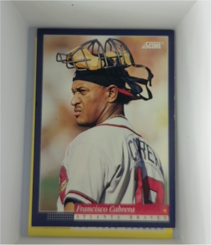 1994 Score #222 Francisco Cabrera Atlanta Braves — front