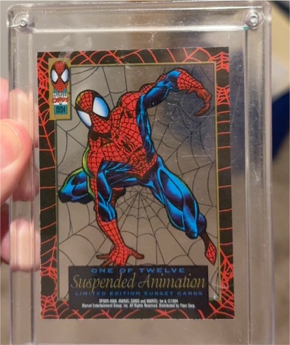1994 Fleer Marvel Spider-Man Suspended Animation #1 — front