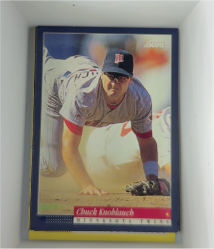 1994 Score #89 Chuck Knoblauch — front