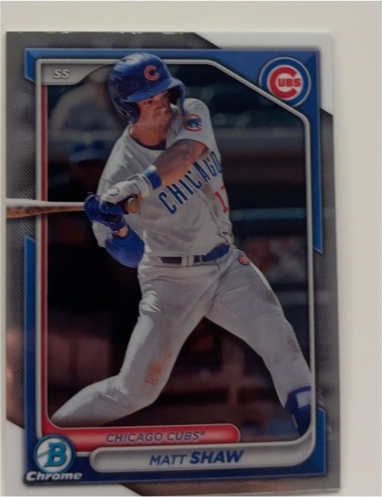 2024 Bowman Chrome Prospects #BCP-30 Matt Shaw — front