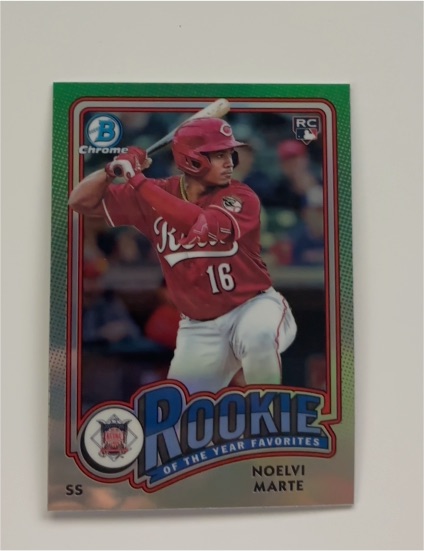 2024 Bowman Chrome Rookie of the Year Favorites #ROY-4 Noelvi Marte — front
