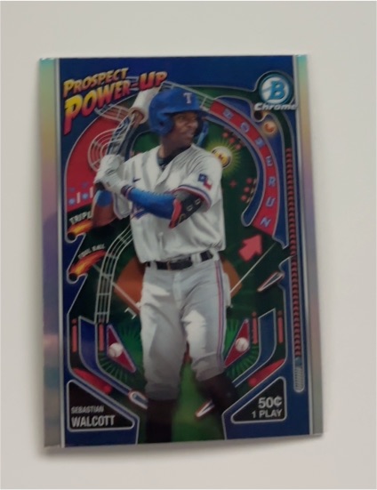 2024 Bowman Chrome Prospect Power-Up #PP-20 Sebastian Walcott — front