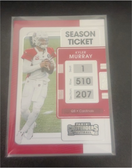 2021 Panini Contenders Season Ticket #1 Kyler Murray — front