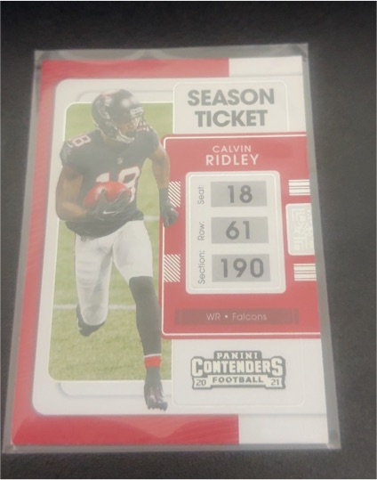 2021 Panini Contenders Season Ticket #18 Calvin Ridley — front