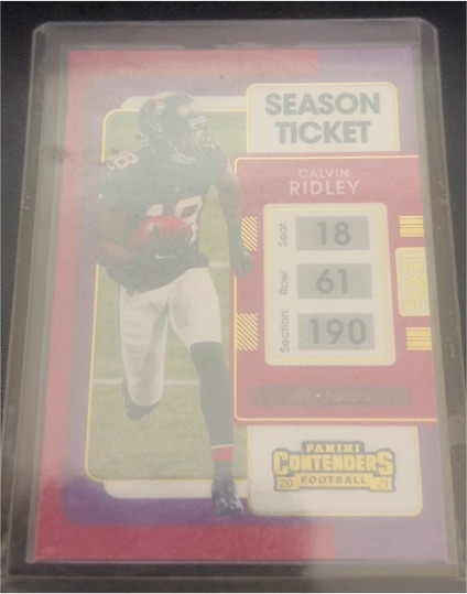 2021 Panini Contenders Season Ticket Calvin Ridley — front