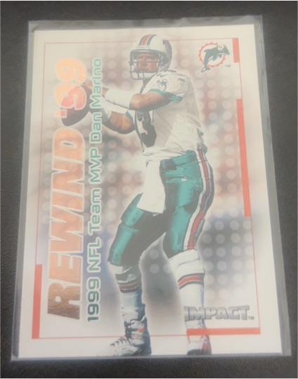 2000 Skybox Impact Rewind '99 #16RN Dan Marino — front