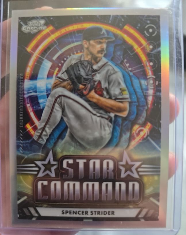 2024 Topps Chrome Cosmic Star Command #SC-19 Spencer Strider — front
