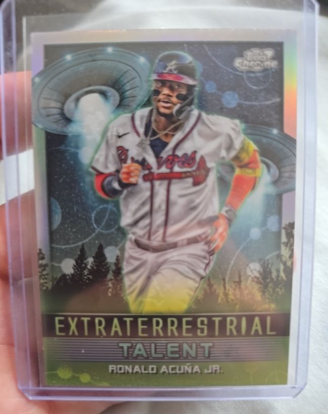 2024 Topps Cosmic Chrome Extraterrestrial Talent #ET-23 Ronald Acuna Jr. — front