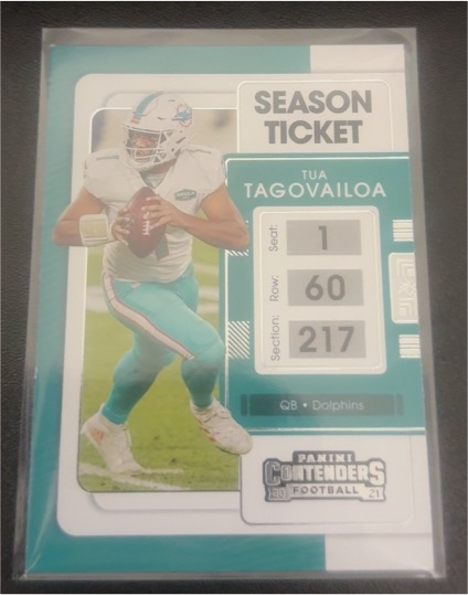 2021 Panini Contenders Season Ticket #60 Tua Tagovailoa — front