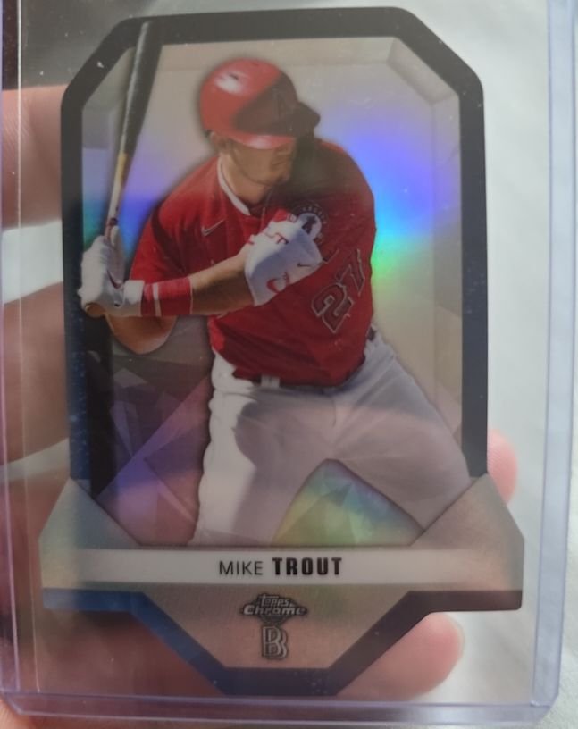 2021 Topps Chrome Ben Baller #BD-7 Mike Trout — front