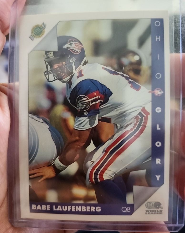 1992 Ultimate WLAF #43 Babe Laufenberg — front