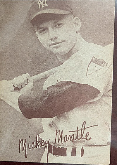 1947-66 Exhibits #Y8085 Mickey Mantle — front