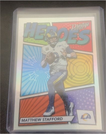 2022 Panini Prestige #H-7 Matthew Stafford Heroes — front