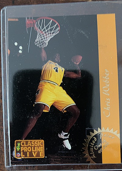 1993 Classic Pro Line Live #LP1 Chris Webber — front