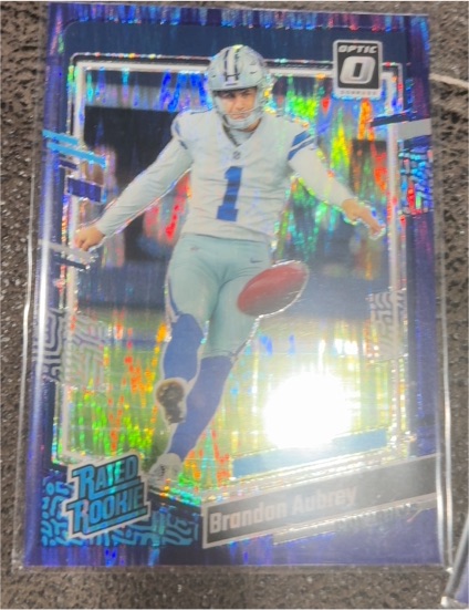 2024 Panini Donruss Optic Rated Rookie Brandon Aubrey — front