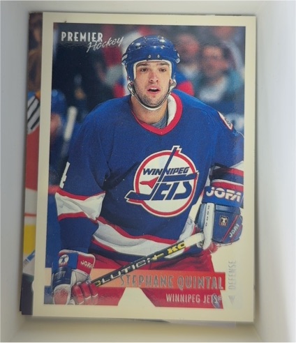 1993-94 Topps Premier #92 Stephane Quintal — front