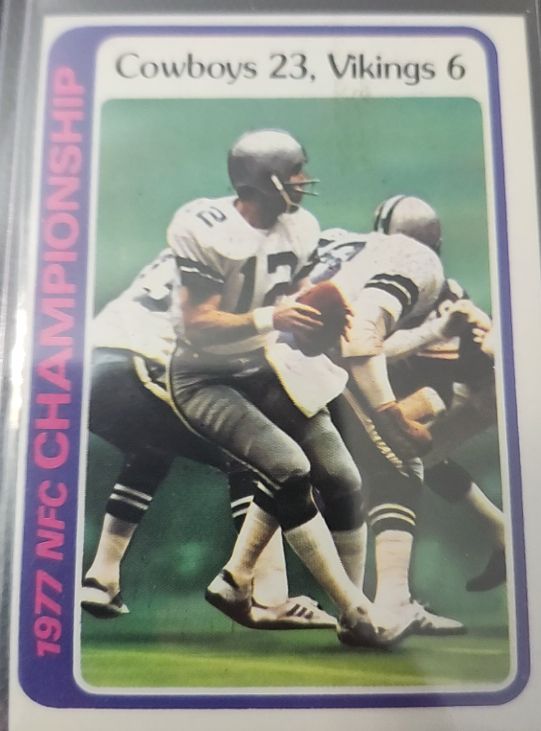 1978 Topps #166 Roger Staubach 1977 NFC Championship — front
