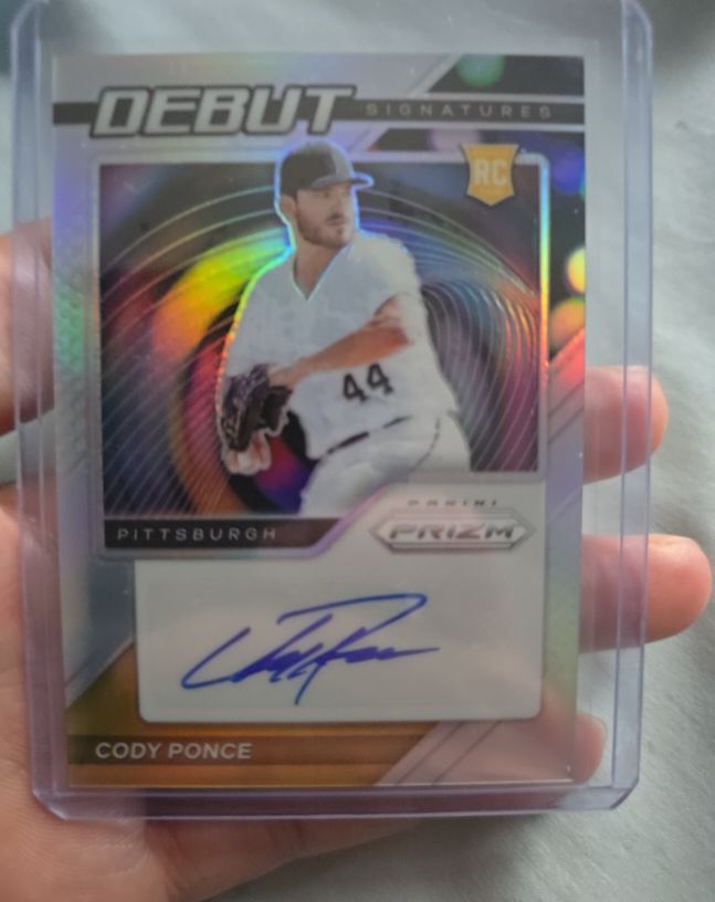2021 Panini Prizm Debut Signatures #DS-CP Cody Ponce — front