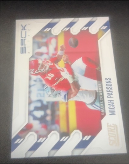 2022 Panini Score Sack Attack #SA-MP Micah Parsons — front