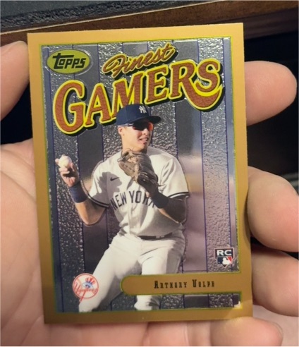 2023 Topps Finest Flashbacks Finest Gamers #76 Anthony Volpe — front