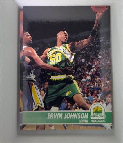 1994 NBA Hoops #50 Ervin Johnson — front