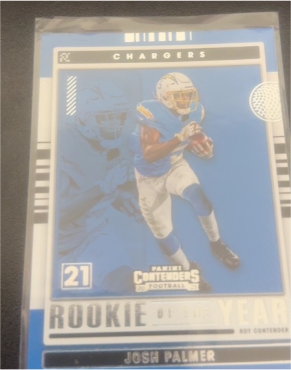 2021 Panini Contenders #ROY-JPA Josh Palmer Rookie of the Year Contenders — front