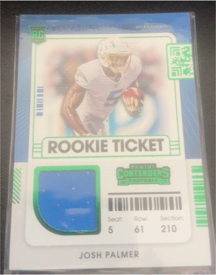 2021 Panini Contenders Rookie Ticket Josh Palmer — front