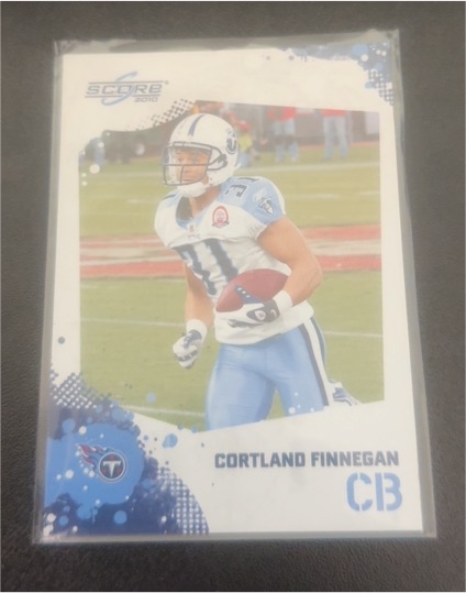 2010 Score #CB Cortland Finnegan — front