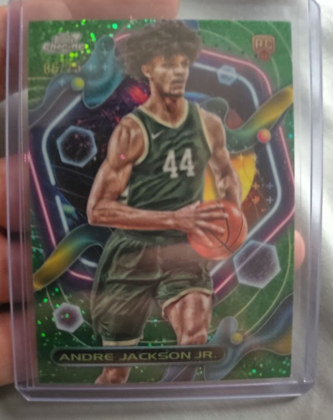 2023-24 Topps Chrome Cosmic #183 Andre Jackson Jr. — front