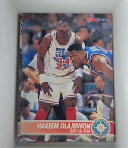 1994-95 Hoops #244 Hakeem Olajuwon — front