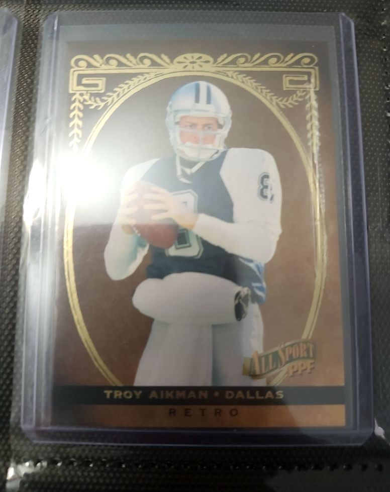 1996 Scoreboard All Sport PPF Retro #R7 Troy Aikman — front