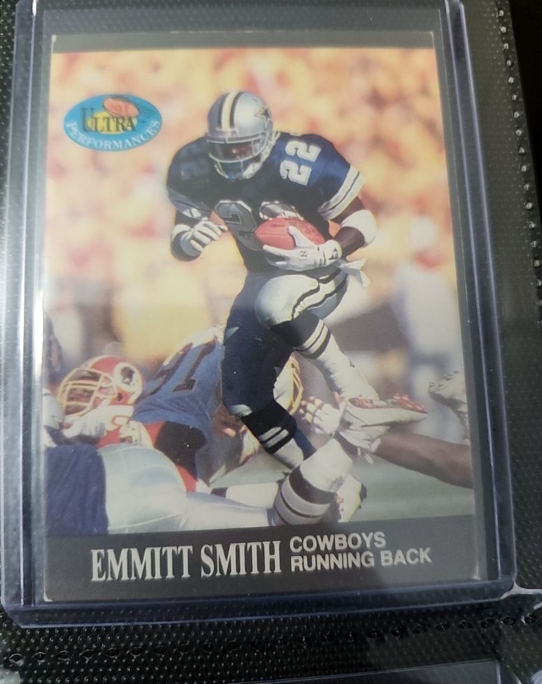 1991 Fleer Ultra Performances #1 Emmitt Smith — front
