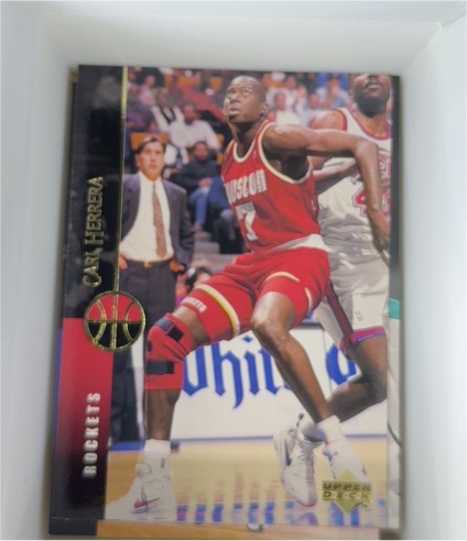 1994-95 Upper Deck #104 Carl Herrera Houston Rockets — front