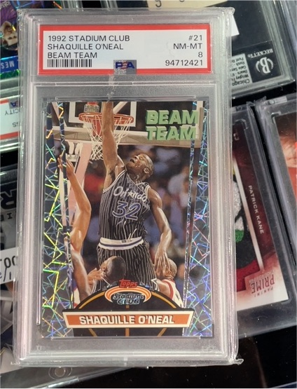 1992 Topps Stadium Club #21 Shaquille O'Neal Beam Team — front