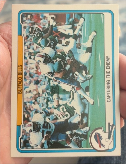 1982 Fleer Team Action #6 Capturing the Enemy Buffalo Bills — front