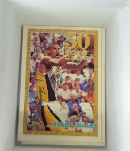 1993-94 Topps #57 Reggie Miller 50 Point Club — front
