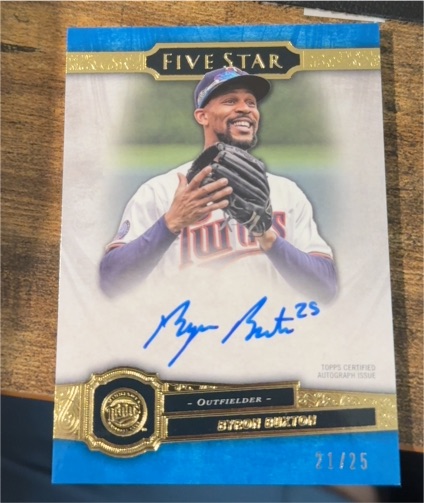 2021 Topps Five Star #FSA-BB Byron Buxton — front