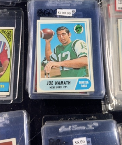 1968 Topps #65 Joe Namath — front