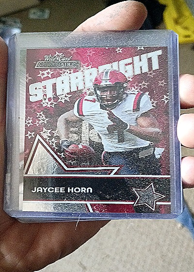 2021 Wild Card Alumination Starbright #SB-14 Jaycee Horn — front