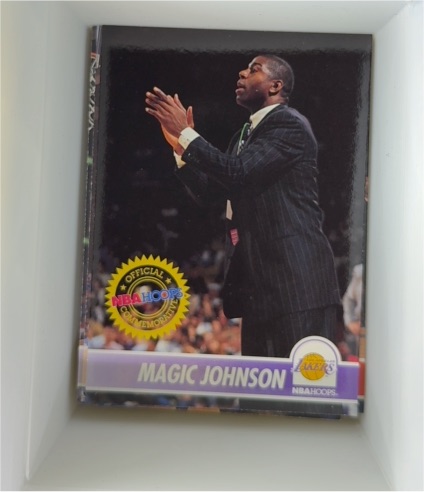 1994 NBA Hoops #296 Magic Johnson — front