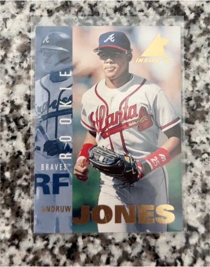 1997 Pinnacle Inside #128 Andruw Jones RC — front