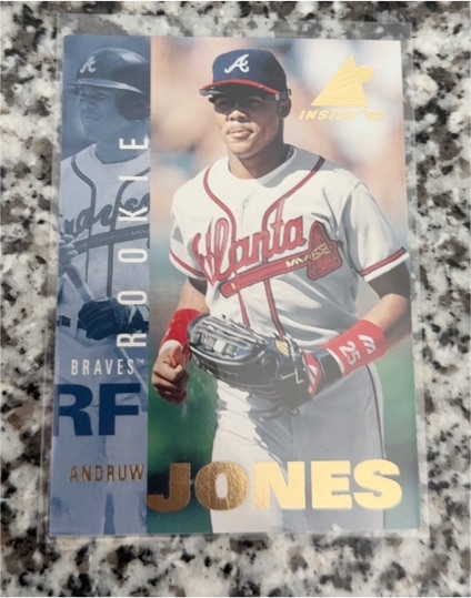 1997 Pinnacle Inside #128 Andruw Jones RC — front