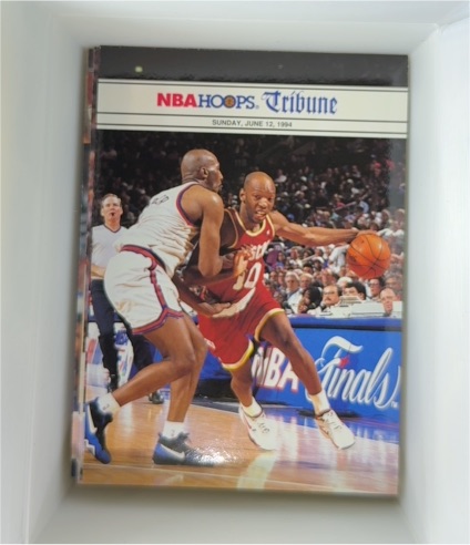 1994-95 NBA Hoops #266 Hakeem Olajuwon Houston Rockets — front